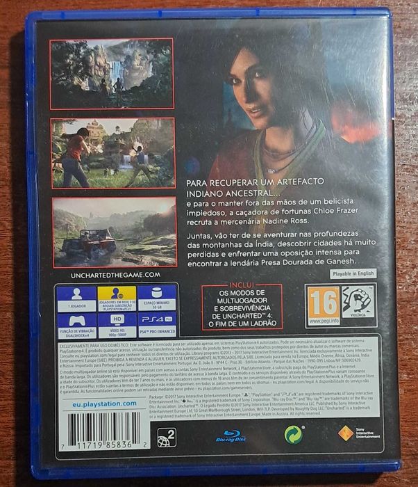 Vendo jogo Uncharted"O legado perdido"
