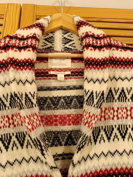 Wełniany sweter, wzorzysty,na sesję. Wool, wełna. 40