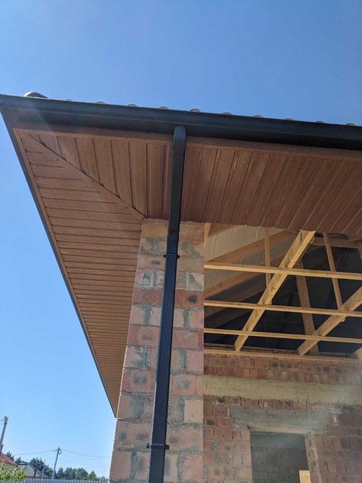 Безшовні водостоки Ринва/металеві відливи/Монтаж/жолоб