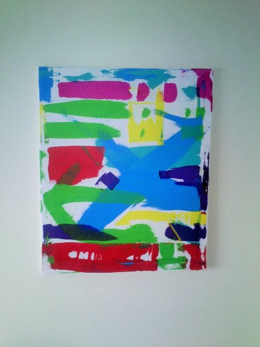 Tela pintura em acrilico