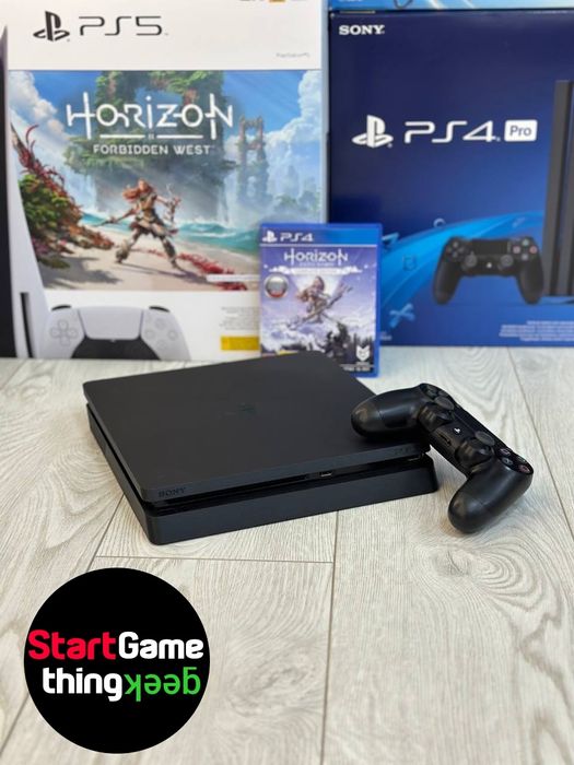 Sony Playstation 4 Slim 500 gb+ диск Horizon ГАРАНТІЯ.