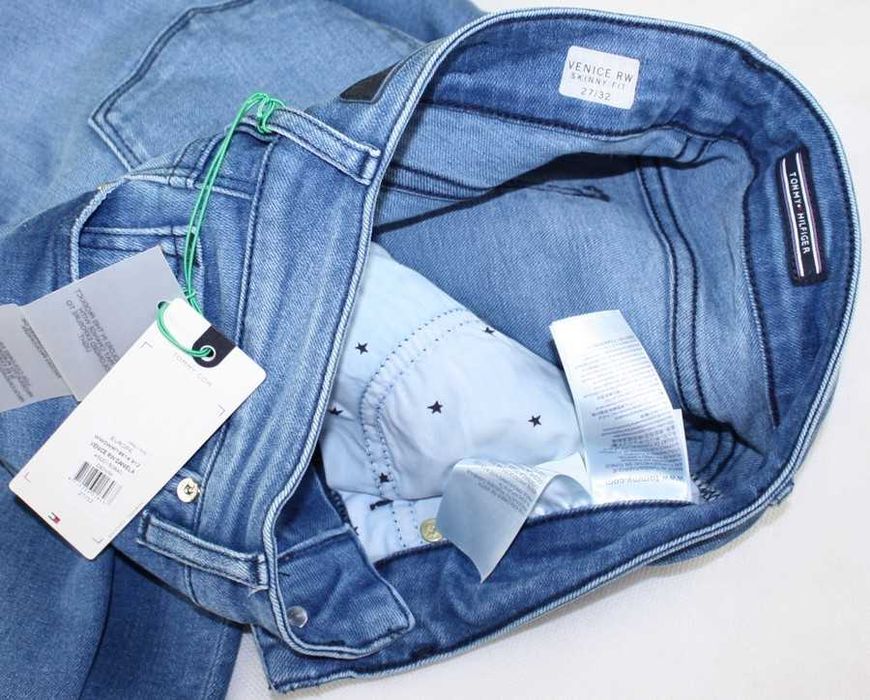 Jeansy Tommy Hilfiger Venice rurki damskie nowe oryginalne - W27/L32