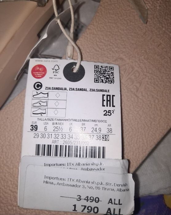 Zara шлепки р.41 и другие