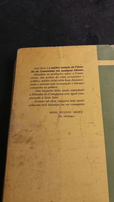 Livro "Filosofia do Comunismo"  de J.Mc Fadden.  De 1961.