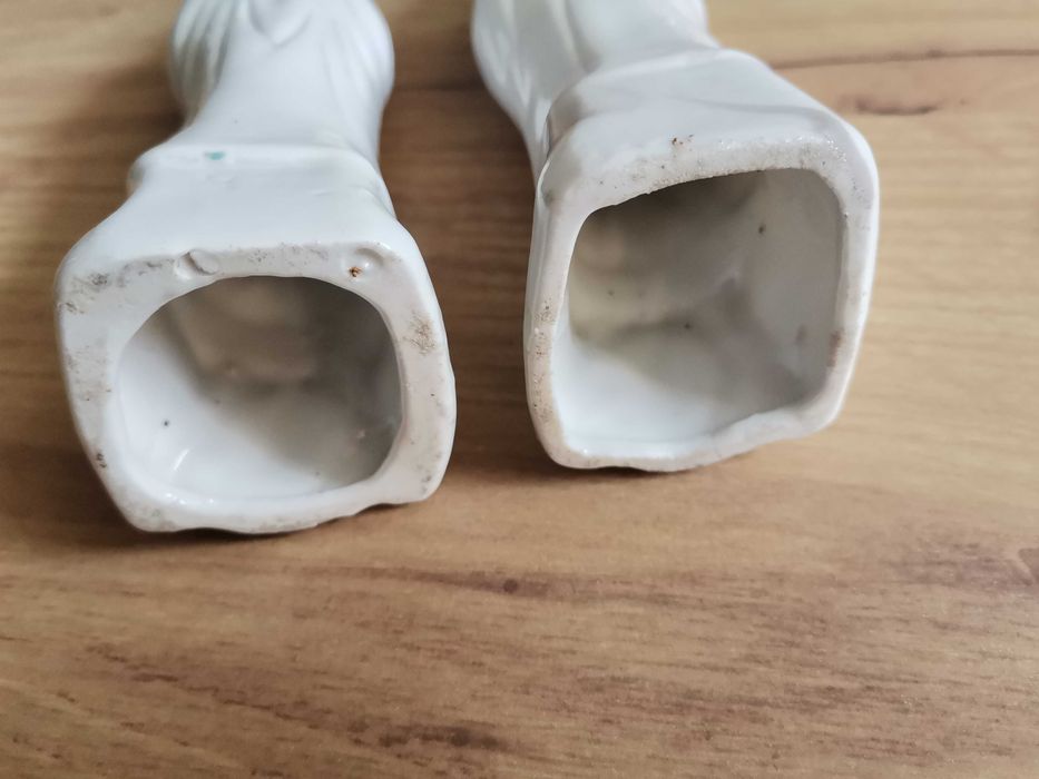 Stare 2  figurki porcelanowe Jezus i Matka Boska