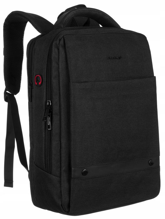 materiałowy plecak na laptopa do 15 cali - david jones
