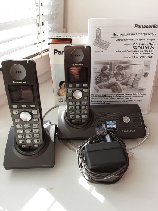 Беспроводной цифровой телефон для дома мод. KX- TG8107UA