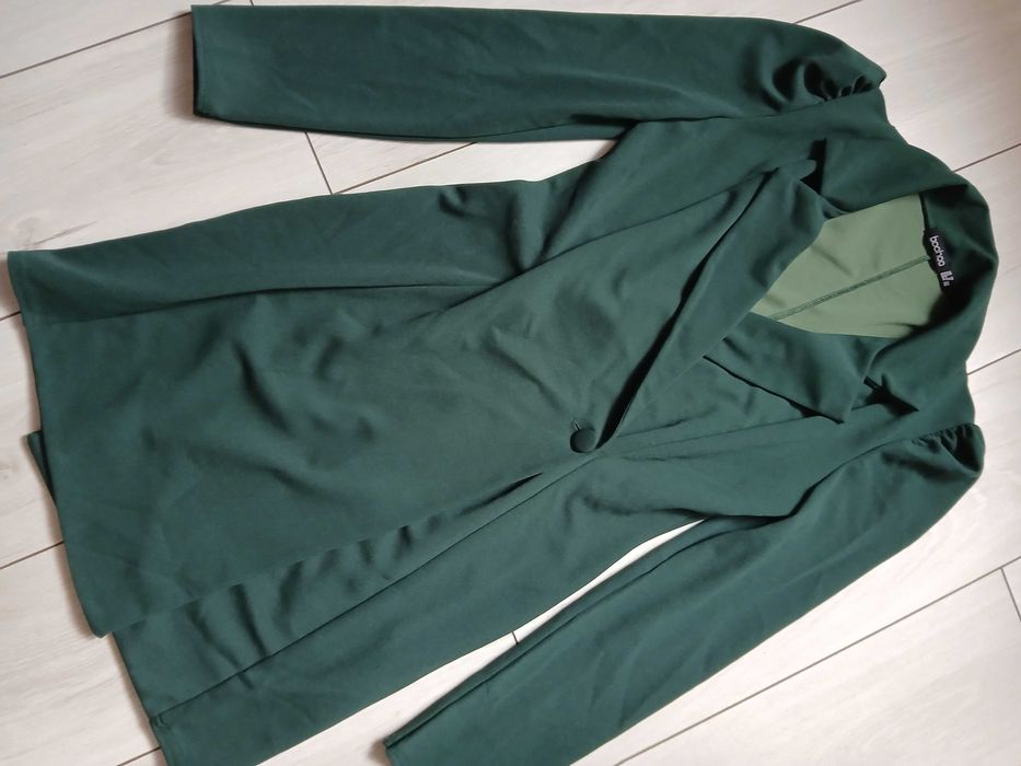 Sukienka kopeetowa rozmiar M butelkowa zieleń