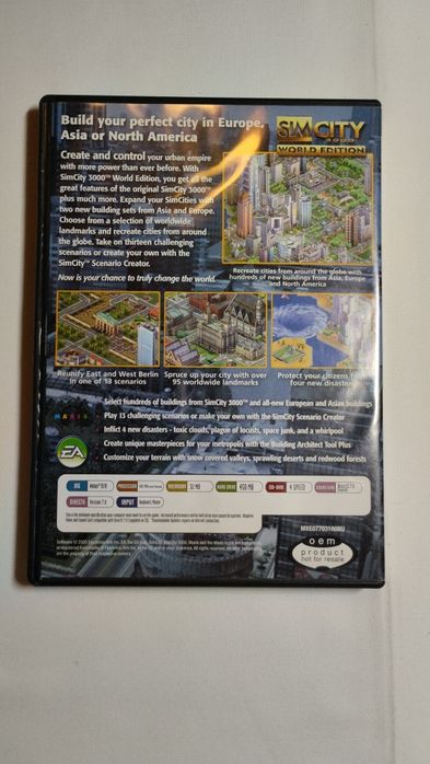 Jogo PC  Sim City 3000