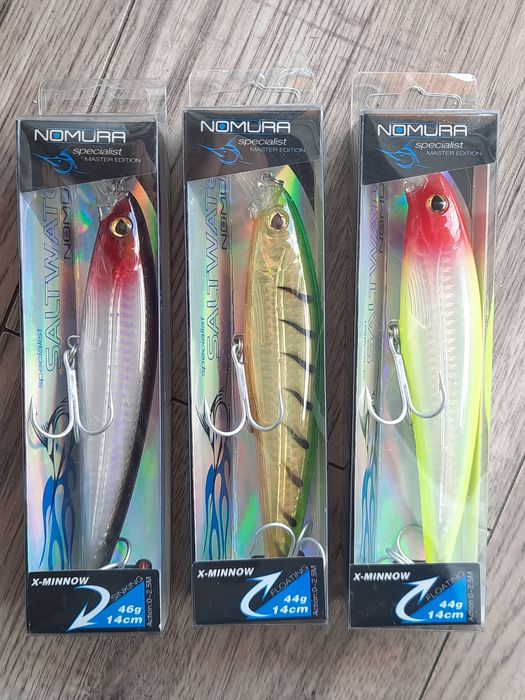zestaw  Woblerów  Nomura Master Edition Specialist X-Minnow 14cm 44g - 46g