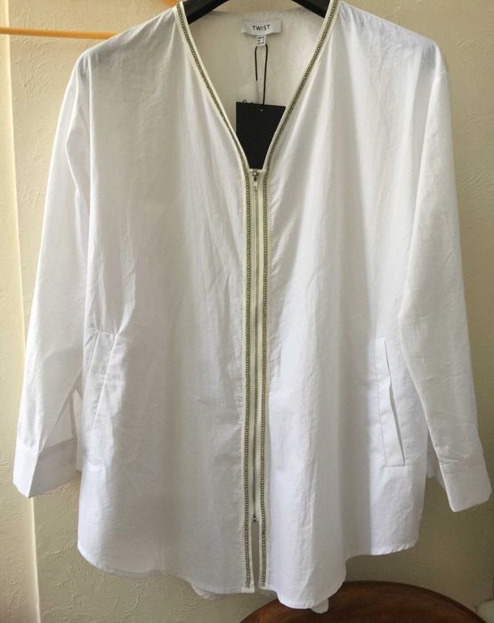 Нарядная блузка блузон большого размера TWIST .100% cotton Новая