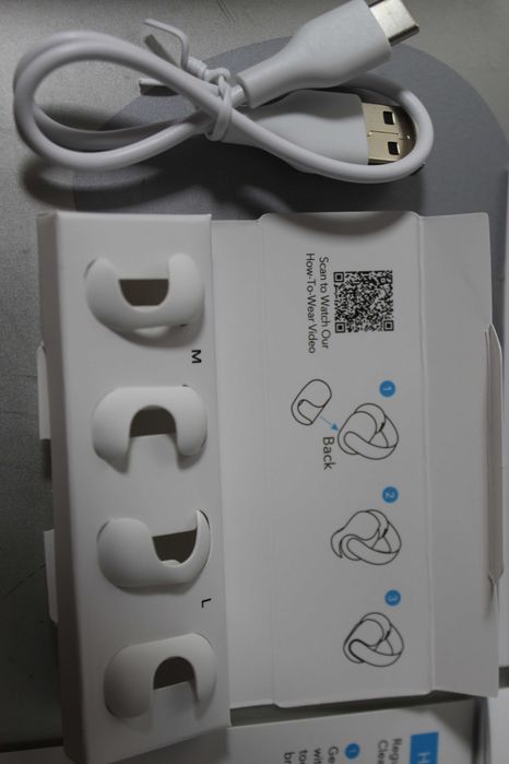 Наушники Anker SoundCore AeroClip White