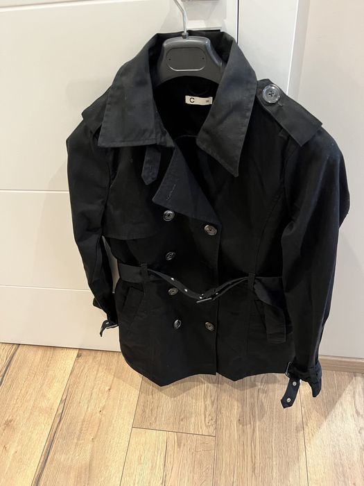 Super czarny płaszcz płaszczyk Cubus 38