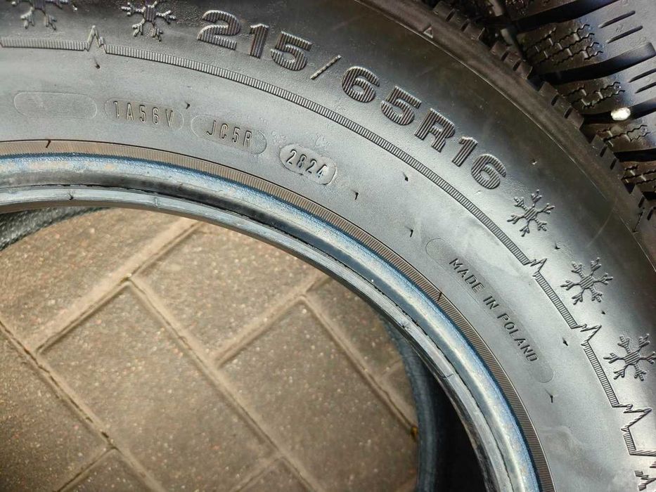 215/65 98H R16 DUNLOP Winter Sport 5 SUV 8mm 2024r Zimowe Opony 4szt Ładne