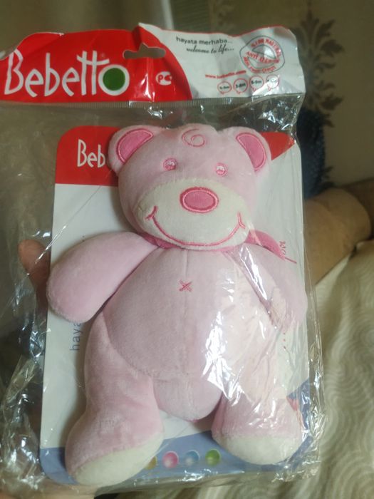 М'яка іграшка для дівчинки, брязкальце, бренд Bebetto, Туреччина