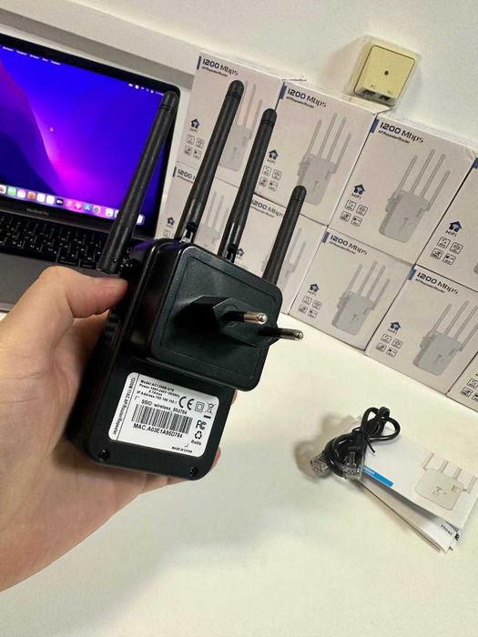 WiFi репітер 1200 Mbps | Підсилювач Wi-Fi сигналу | 2.4G + 5G | Перевірено | Без обривів