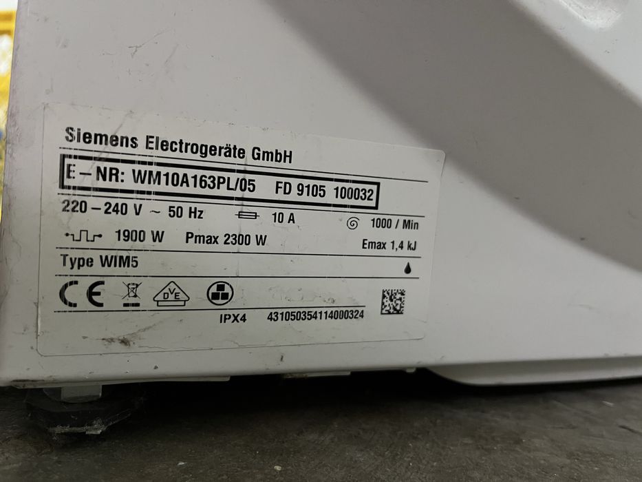 Pralka Siemens WM10A163PL