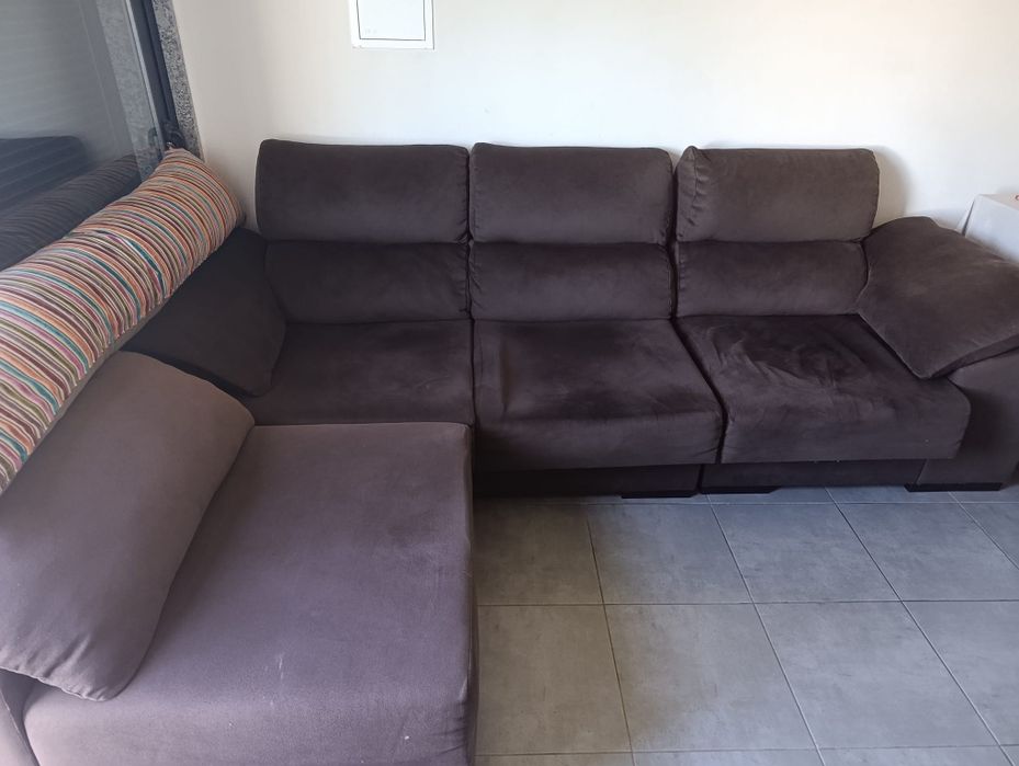 Sofá chaise long removível