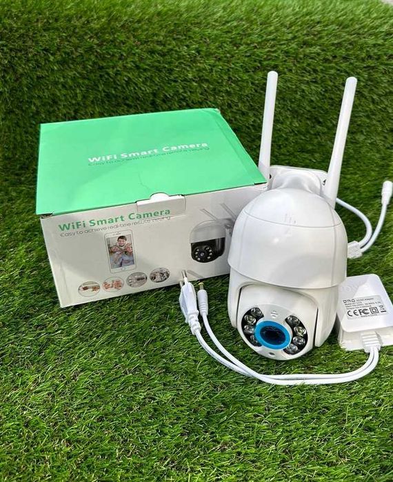Якісна камера Icsee відеонагляду 4мп WIFI IP ptz поворотна вулична А6