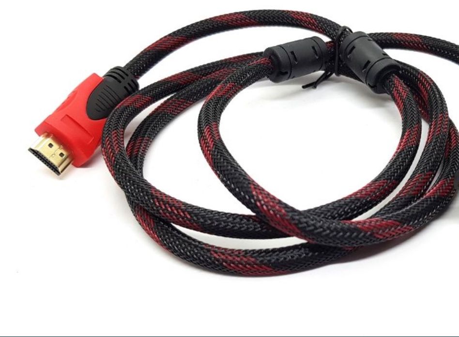 Шнур переходник hdmi и еще есть vga