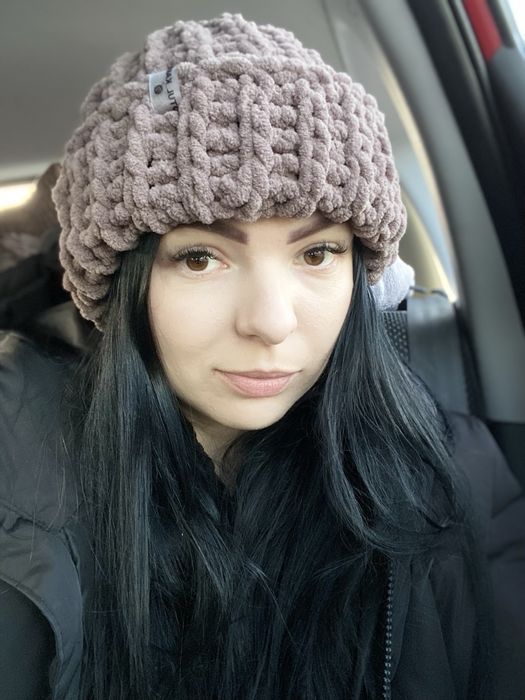 Czapka kolor czekoladowy