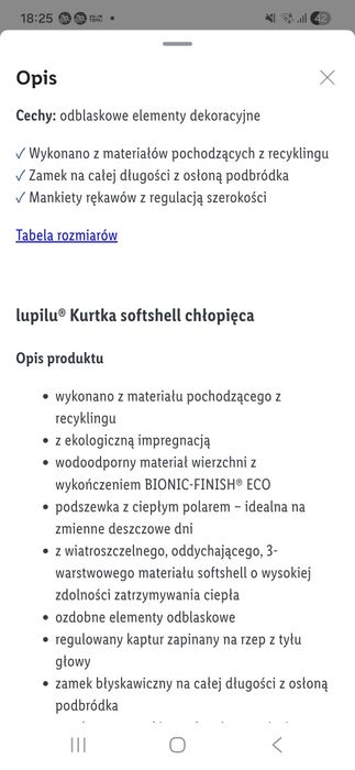 Kurtka przejściowa/ softshell chłopięca