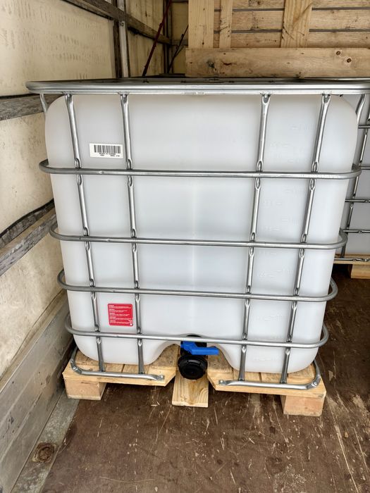 Ibc Mauzer 1000 l z kranem zbiornik beczka