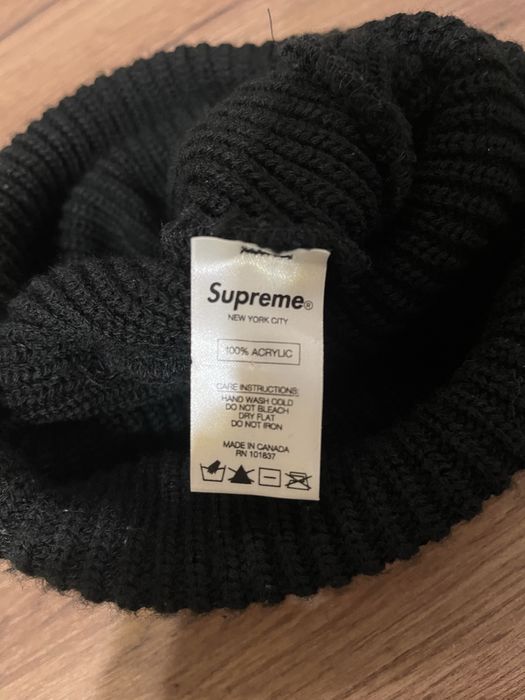 Шапка Supreme Loose Gauge Arc Beanie Black SS17 (RARE)