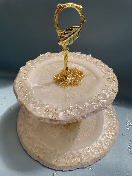 Етажерка та таця з епоксидної смоли