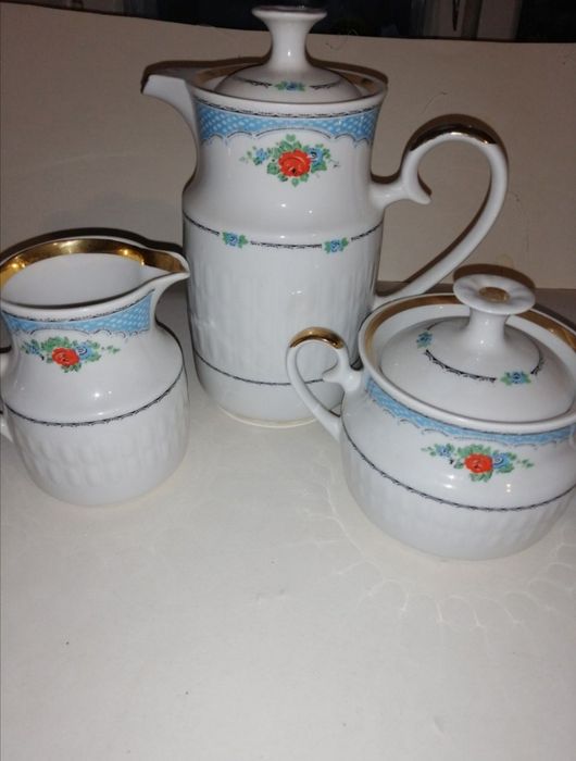 Кофейный сервиз СССР, фарфоровый Тернопольский