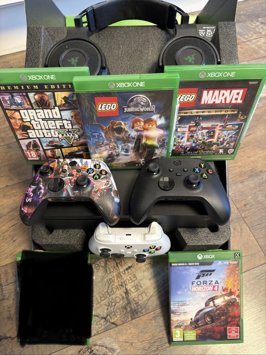 Xbox series x xbox one 1tb 4k blue ray full zestaw