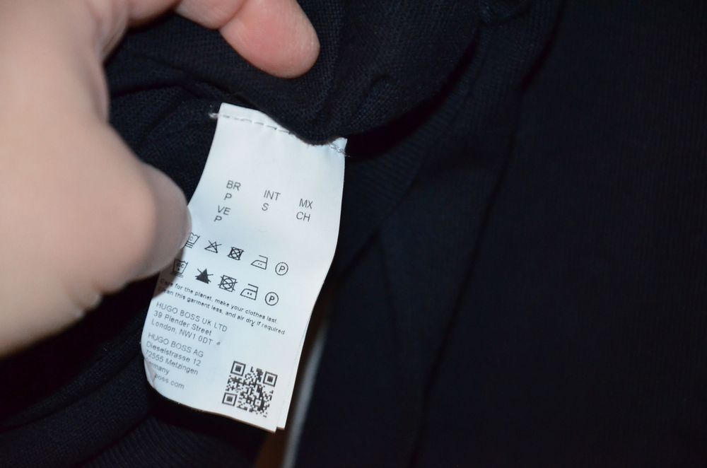 sweter męski Hugo Boss r. S ciemny granat