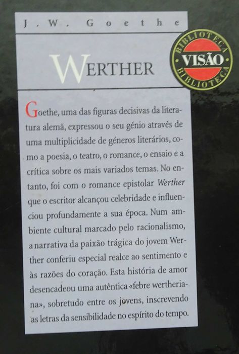 Werther de J. W. Goethe