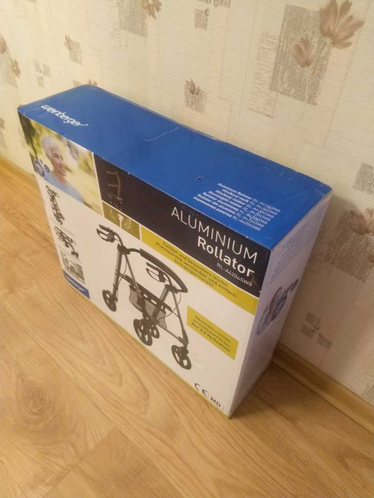 NOWY Rollator Wózek Chodzik Hamulce Regulowany Krzesełko Torba
