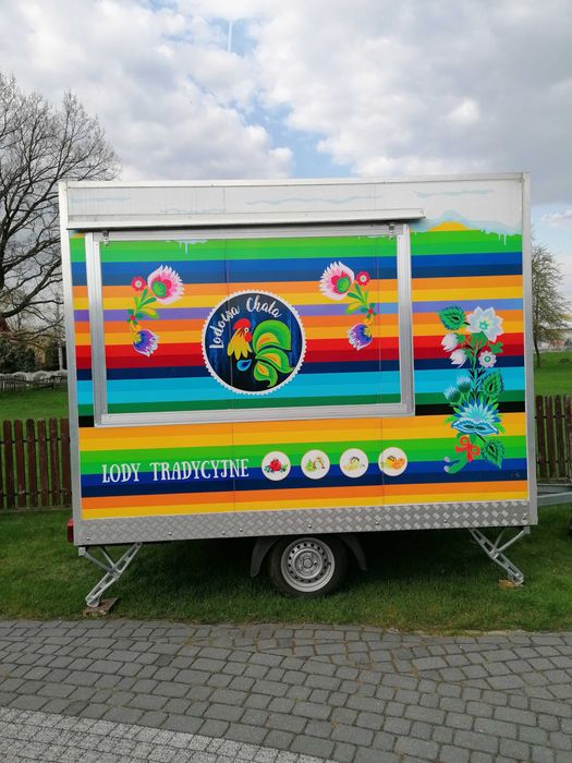 Przyczepa gastronomiczna LODY - wyposażona