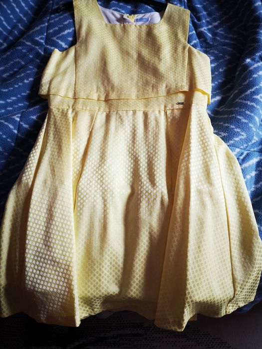 Vestido menina amarelo