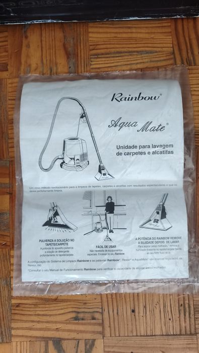 Sistema de Lavagem de Tapetes Rainbow AquaMate (C/ Caixas e Manual)