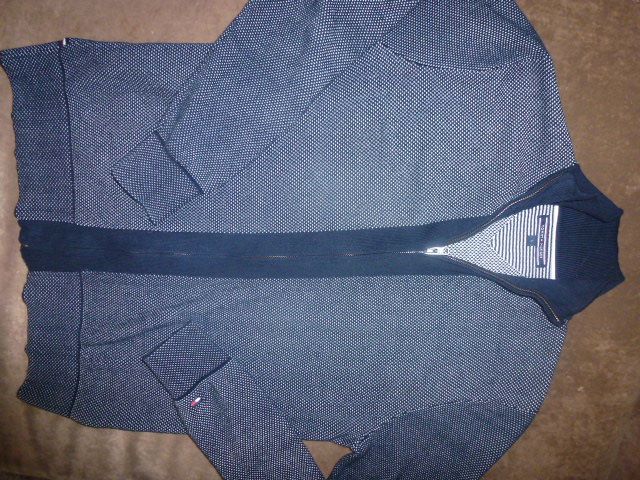 TOMMY HILFIGER bluza sweter oryginalna S/M nowa granatowa na zamek