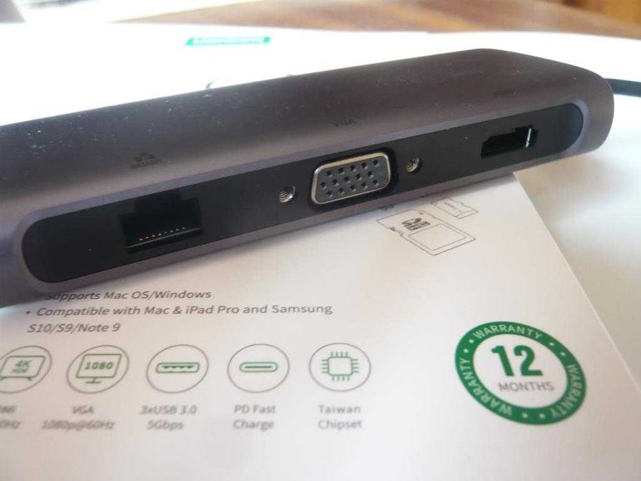 Adaptador Ugreen CM179 multifuncional USB-C 9 in 1