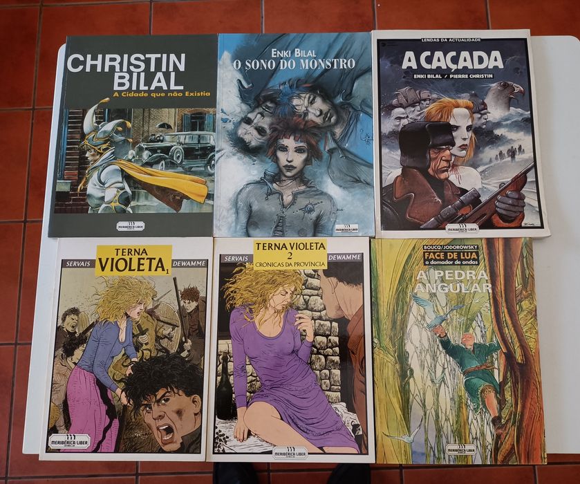 36 Albúns de Comès, Loisel, M. Prado, Bilal, e Cabanes