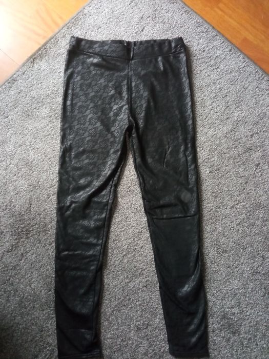 Nowe spodnie imitacja skóry S