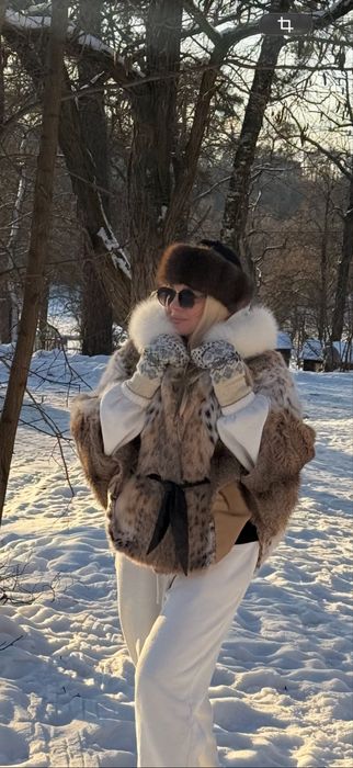 Шуба рысь кимоно  не норка норковая  летучая мышь