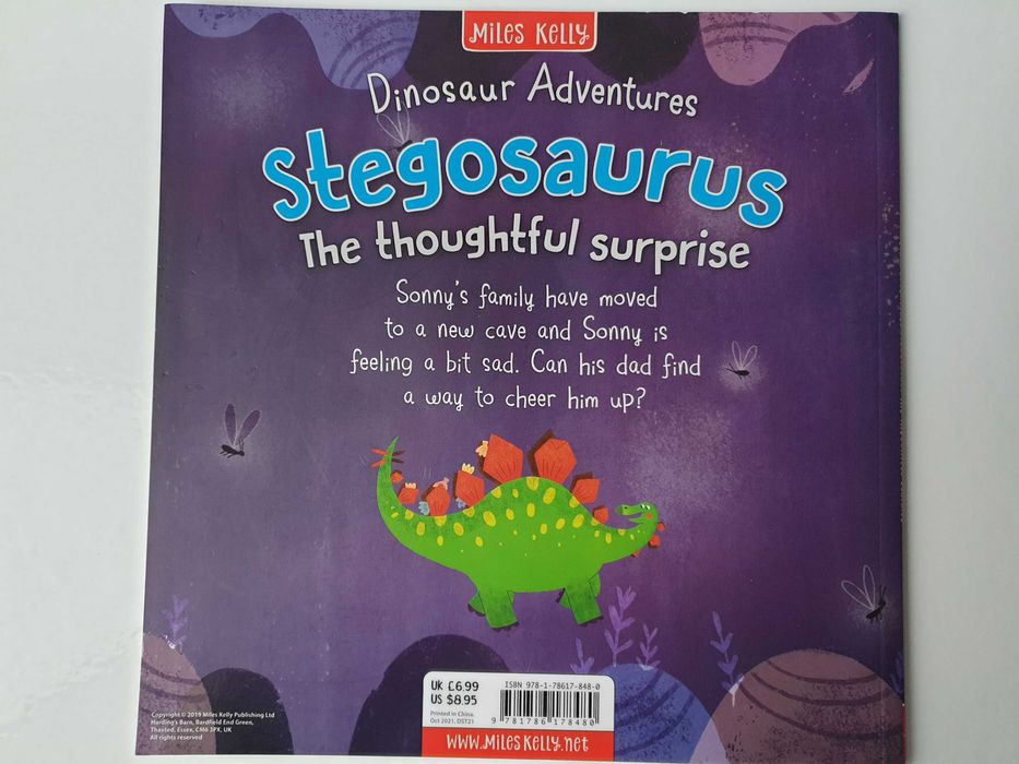 Пригоди динозавра Dinosaur Adventures Stegosaurus книга англійською