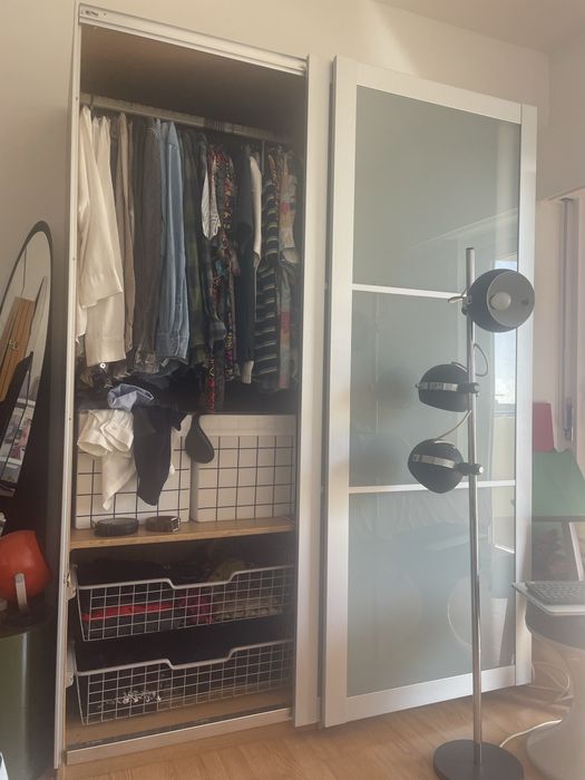 Roupeiro Guarda Fatos Armario Ikea Pax Oportunidade Portas Deslizantes