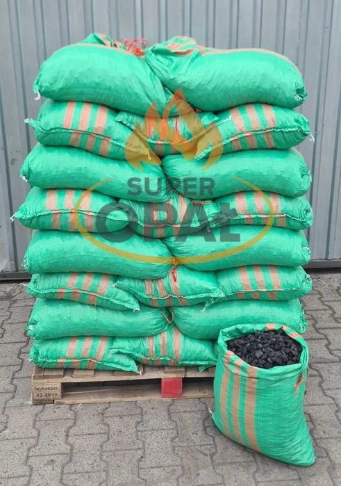 Węgiel groszek Premium 28 super jakość Dostawa Gratis popiół 3%