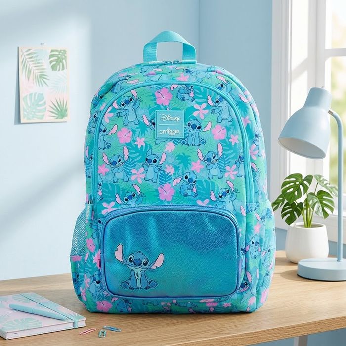 Шкільний дитячий рюкзак Стіч Stitch з принтом для дівчинки