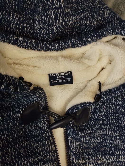 Тепла кофта з капюшоном, куртка-вітровка двостороння