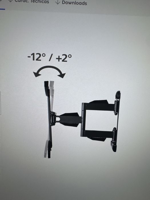 Suporte de TV Hama WB, 191 cm (75"), 45 kg - Novo em Caixa!