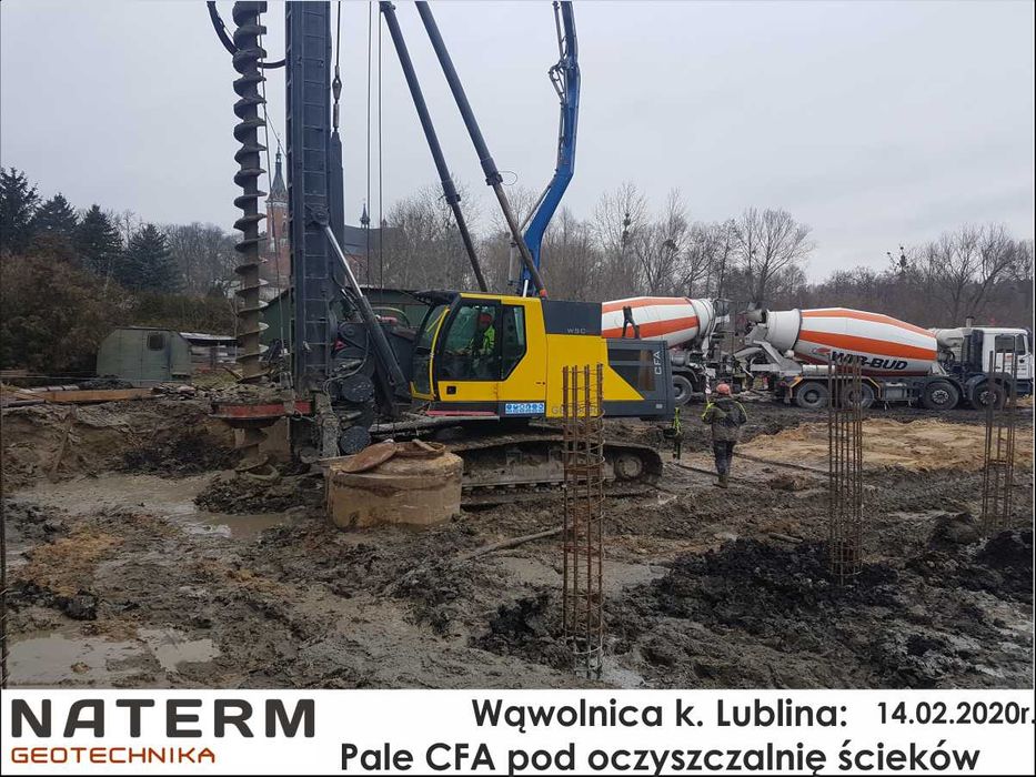Pale Fundamentowe Wiercone CFA Palowanie Palownica okolice Krakowa
