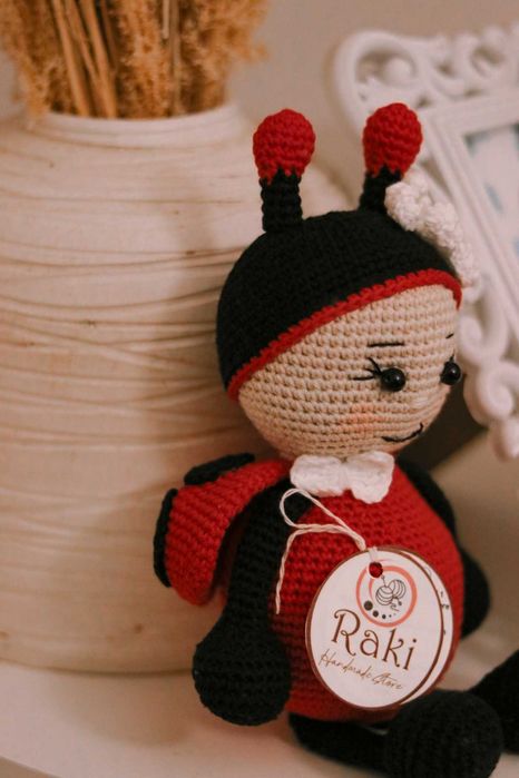Joaninha amigurumi